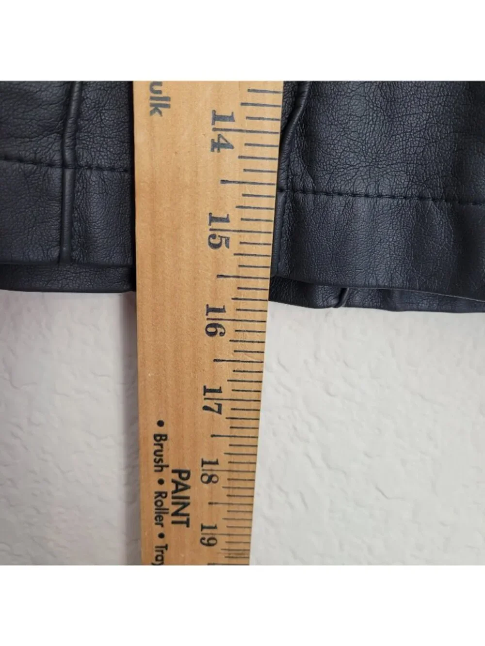 Free People Vegan Faux Leather Mini Skirt Black Snap Front Tie Waist Size 8 NWT